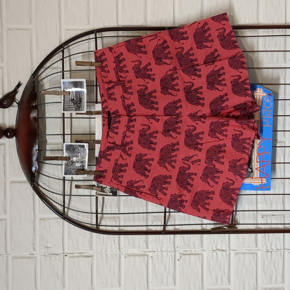 J Crew high waist elephant print shorts Sz 2
